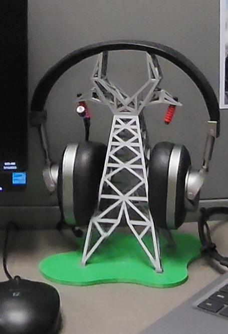 Transmission Tower Cable and Head Phone Stand