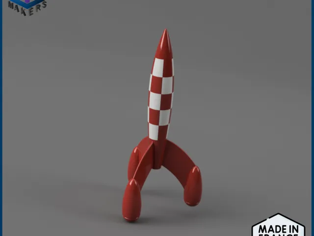 Tintin Rocket DIY Model Kit
