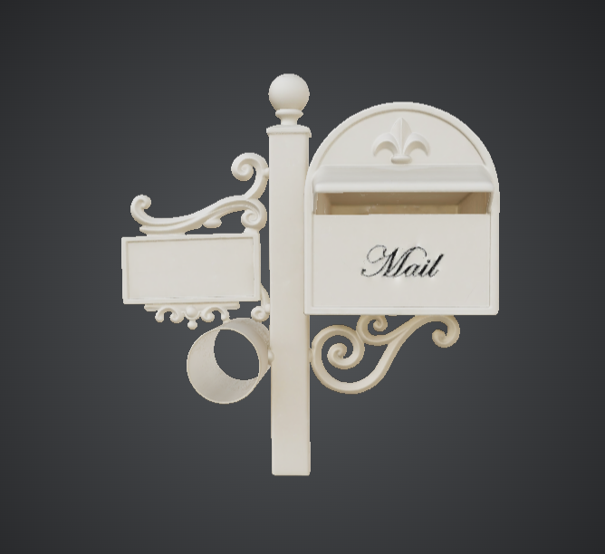 Ornate Vintage Wall Mailbox – Decorative Post Mount Mail