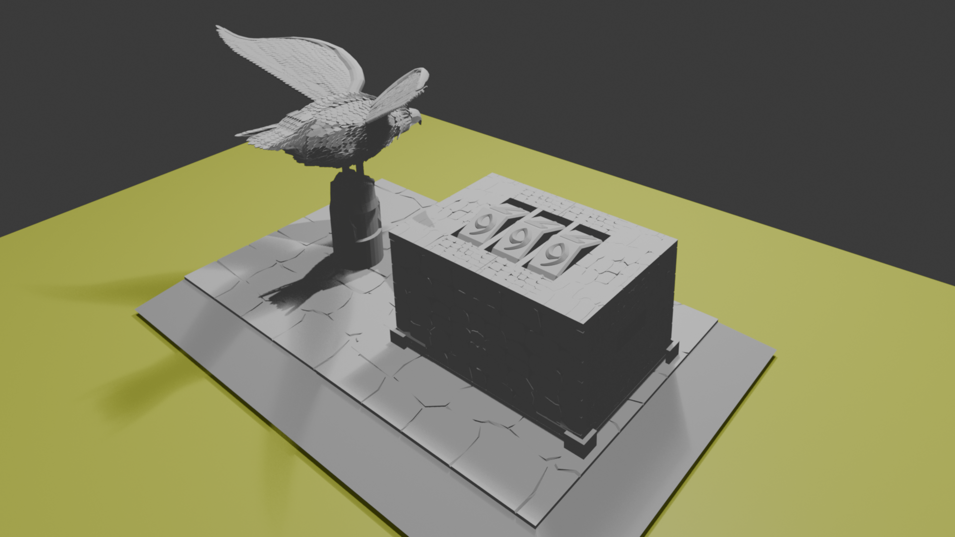 Magic Bird Token – 3D Printable Creature Token — thumbnail 8