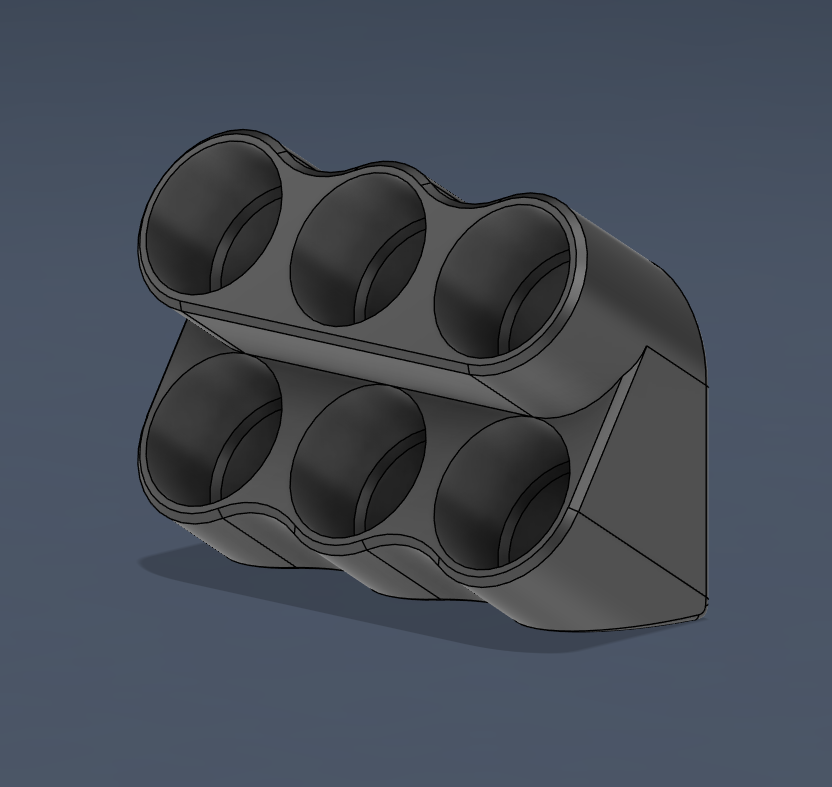 Skådis 6x Holder (⌀21mm) 3D model