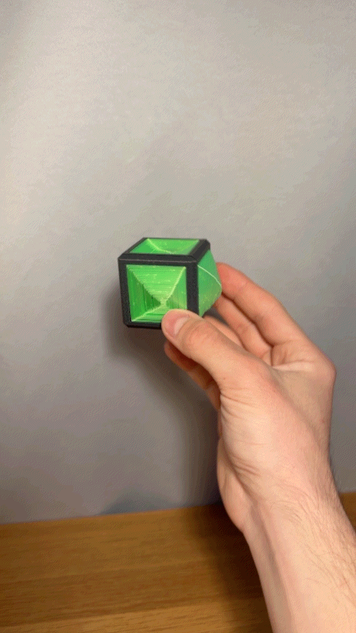 Miniatura 2 do modelo 3D Square Cube Fidget Toy