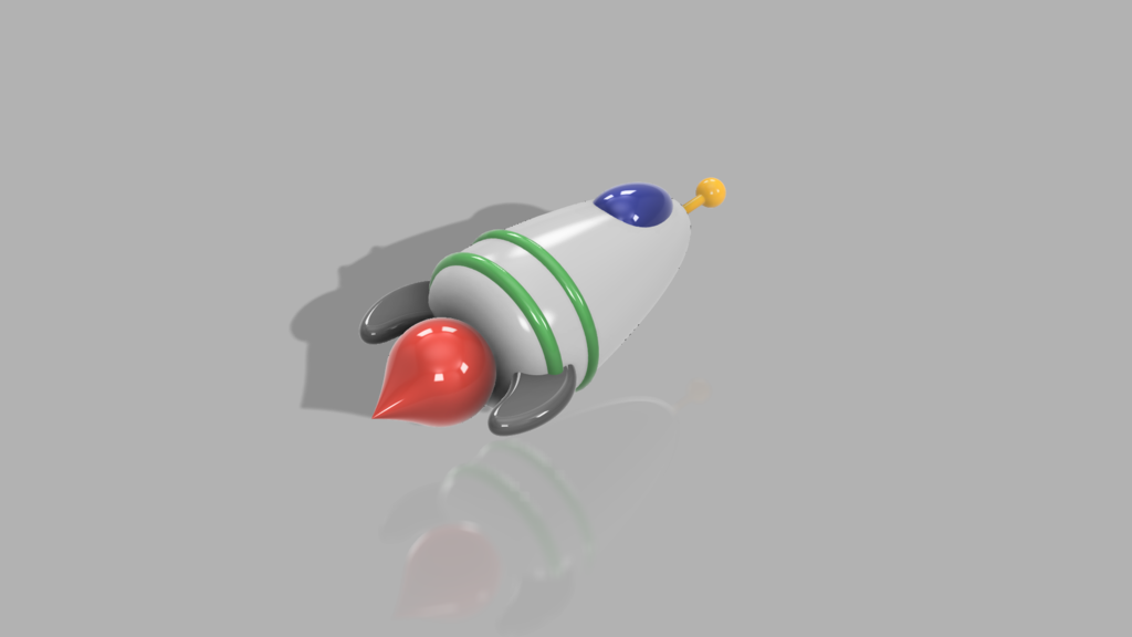 Glow-in-the-Dark Rocket MKII