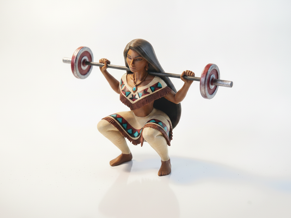 Mulan Weightlifting Figurine Disney 3D Printable