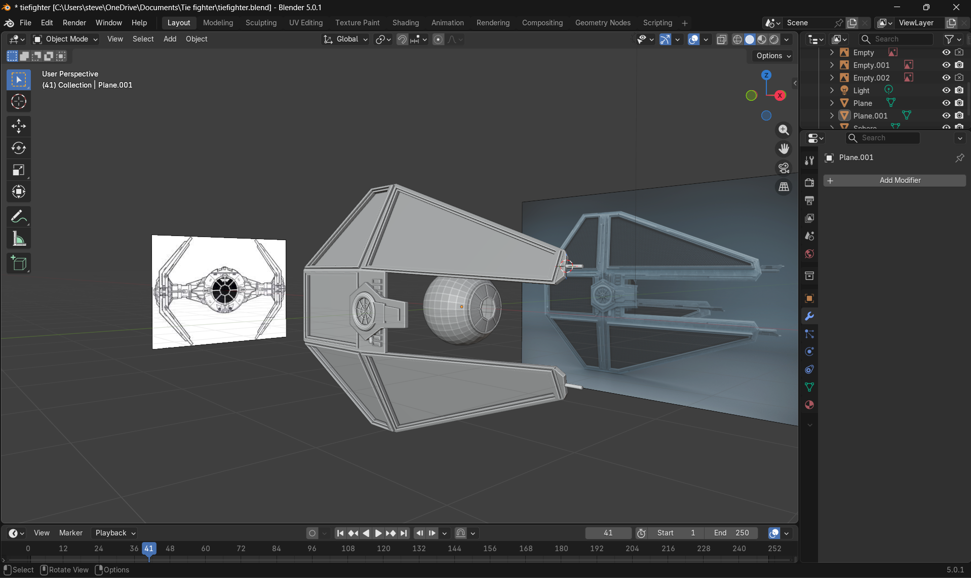 Miniatura 5 do modelo 3D Tie Interceptor