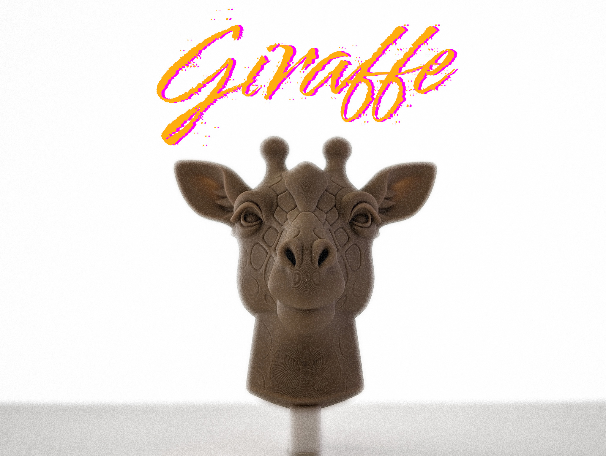 Giraffe Head – Ready-to-Hang Wall Sculpture