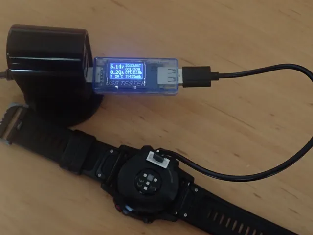 USB CHARGING cable for Garmin Fenix (5-7) / Forerunner / Vivoactive / Approach (and more models with the same USB-Connection)