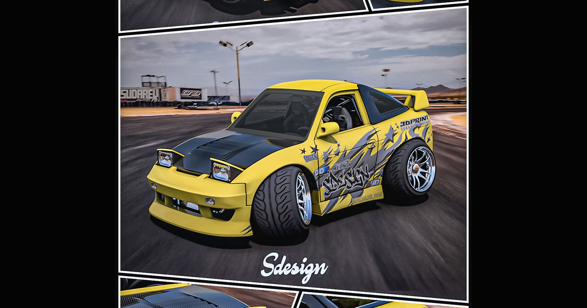 Nissan 180sx Tooned (1/18 Scale) by Michael Doe | Download free