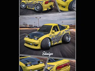 Nissan 180sx Tooned (1/18 Scale) by Michael Doe | Download free