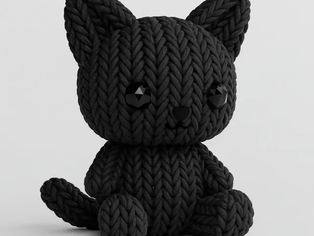 Knitted cat