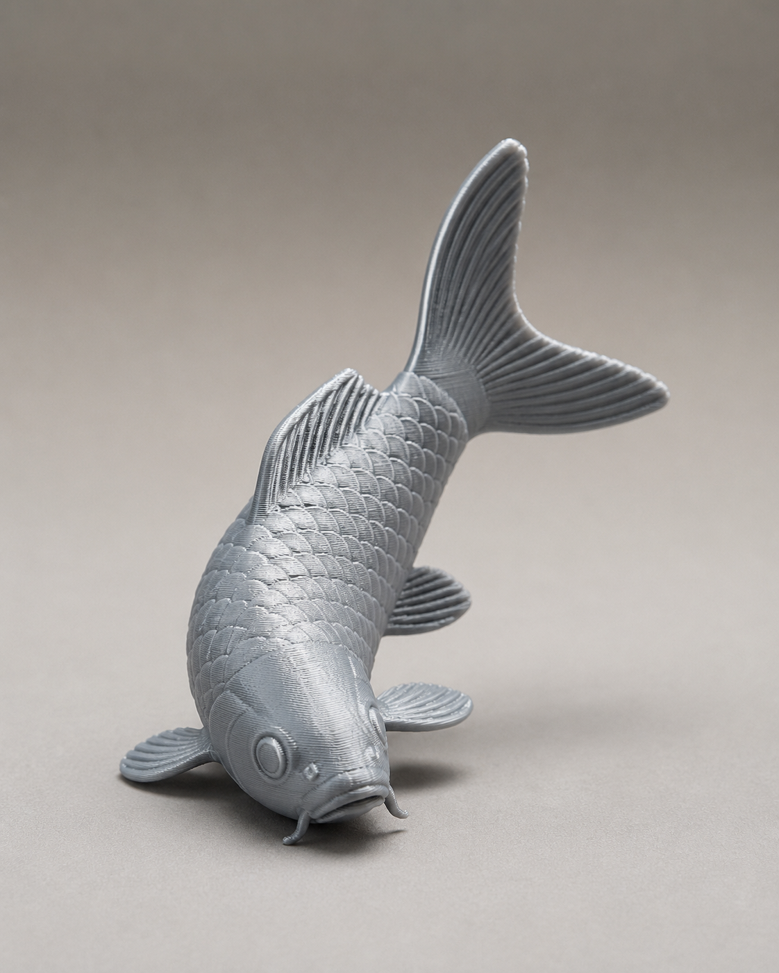 Koi-Skulptur