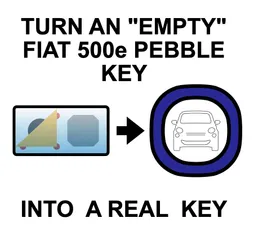 Fiat 500e Replacement Pebble Key