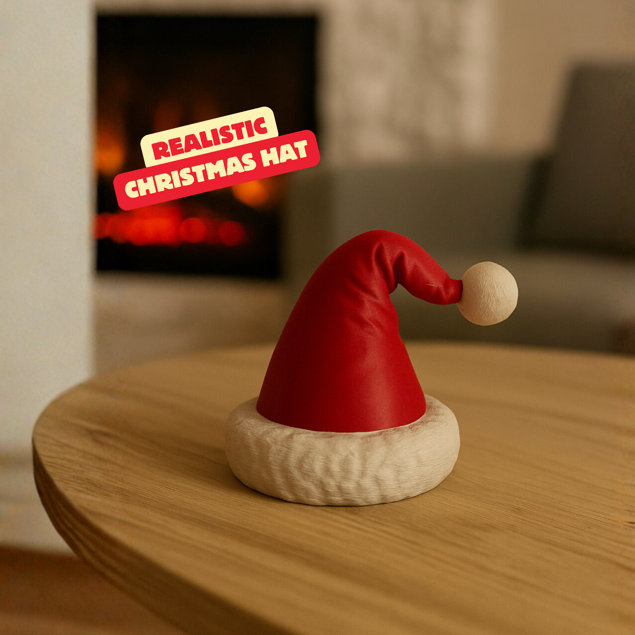 CHRISTMAS HAT / SANTAS HAT (REALISTIC) / CHRISTMAS DECOR