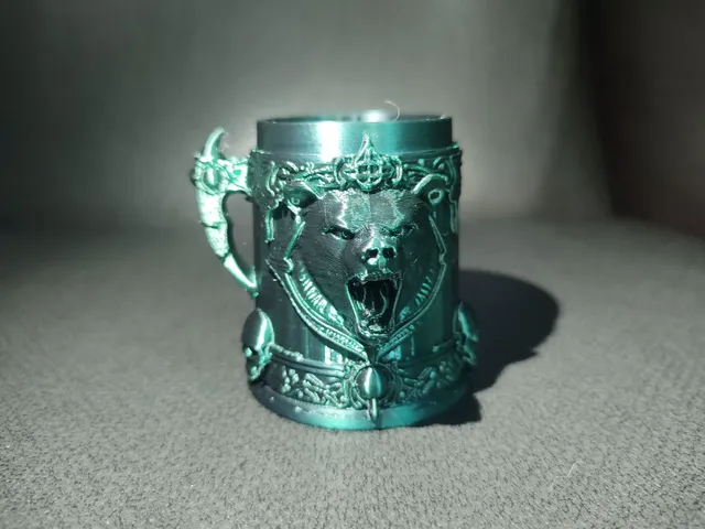 Roaring Bear Mug with Open Mouth and Handle Wild Animal Cup