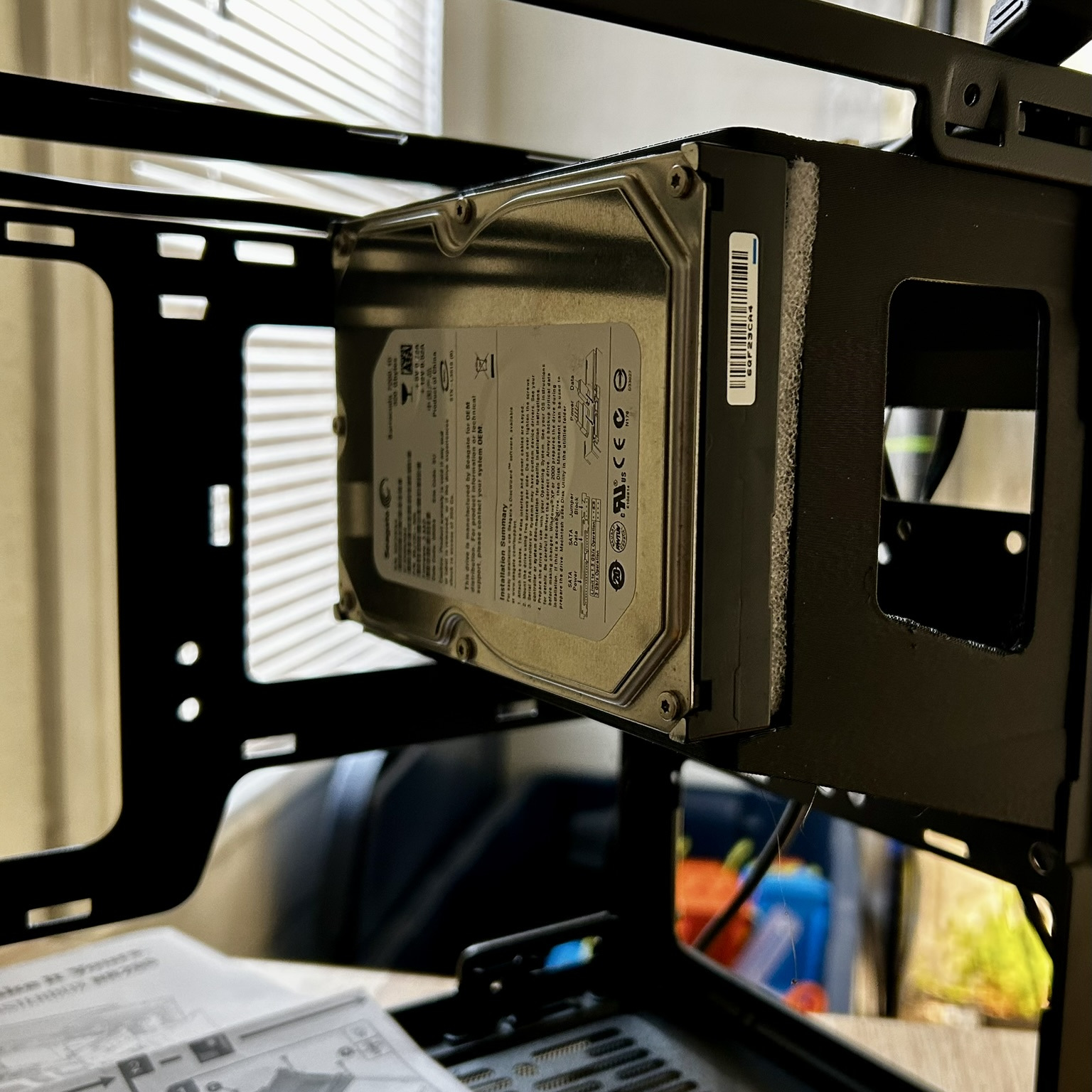 NR200 Full ATX PSU Bracket with 3.5" Drive Mount