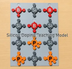 Silicon Doping Teaching Model – P-Type and N-Type Semiconductor Demonstration