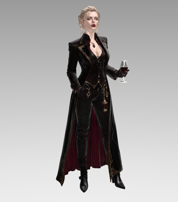 Giovanni Vampire Female – Full Body RPG Character