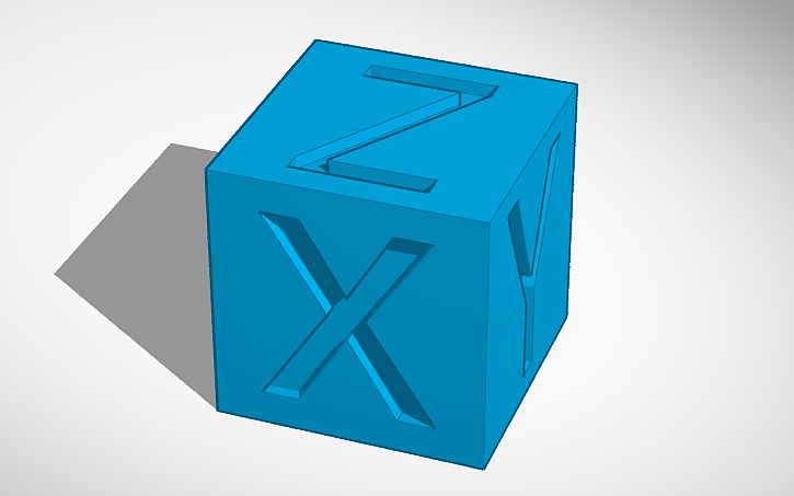 Miniatura 2 do modelo 3D Simple Calibration Cube Test Model
