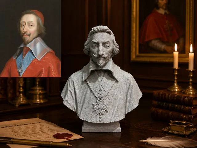 Cardinal Armand Jean du Plessis de Richelieu - Buste