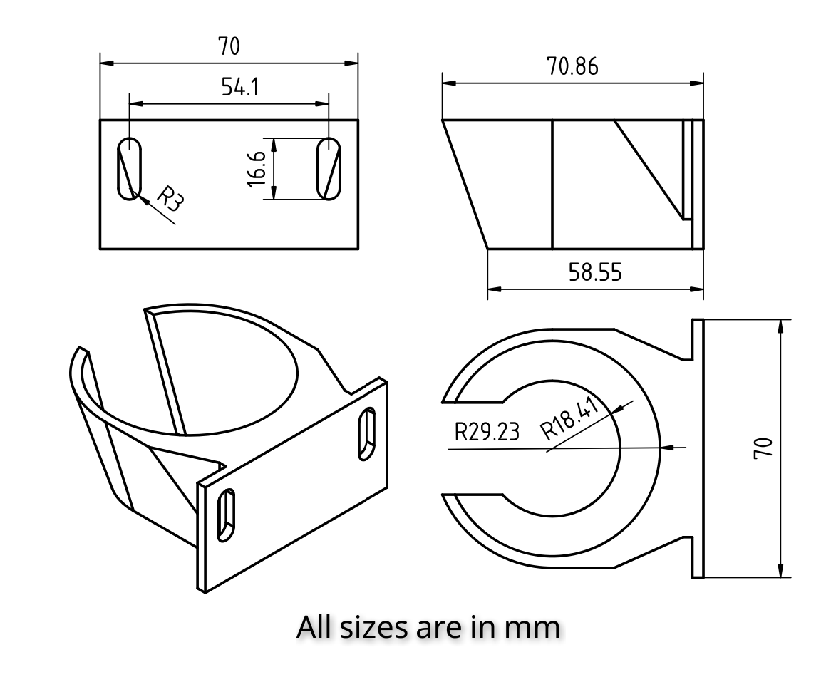 Blender wall mount for Braun multiquick 5