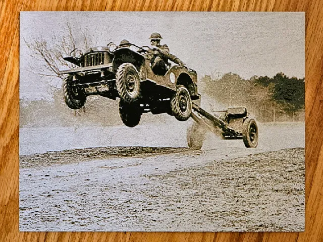 Prototype Jeep testing hueforge