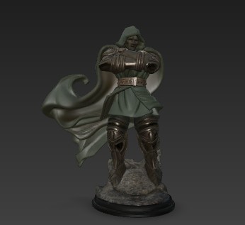 The Iron Sovereign desktop figure like dr doom