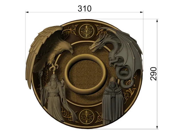 Yüzüklerin Efendisi Duvar - Kapı Dekor ( Lorfd Of The King )