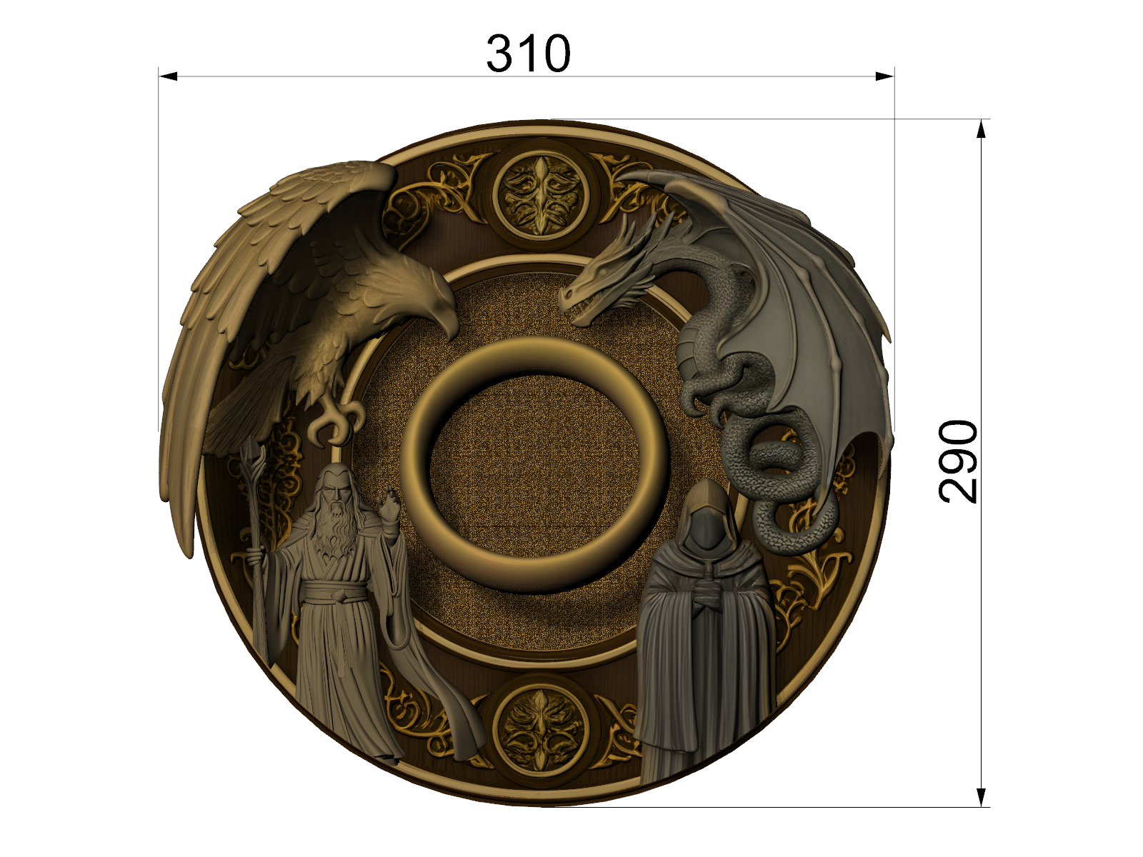 Yüzüklerin Efendisi Duvar - Kapı Dekor ( Lorfd Of The King )