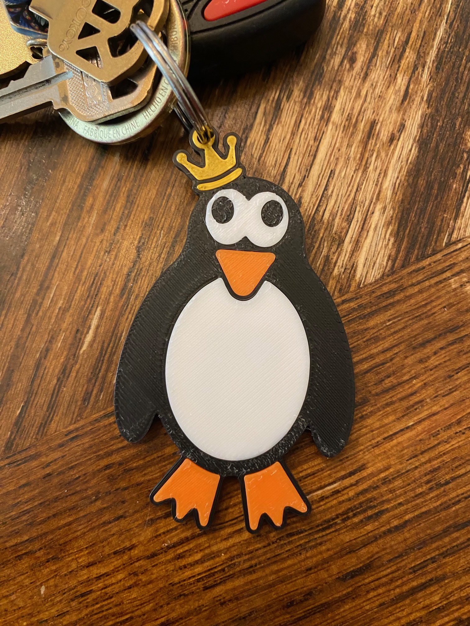 King Penguini Keychain (No AMS Required)