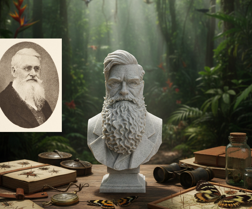 Alfred Russel Wallace – Bust