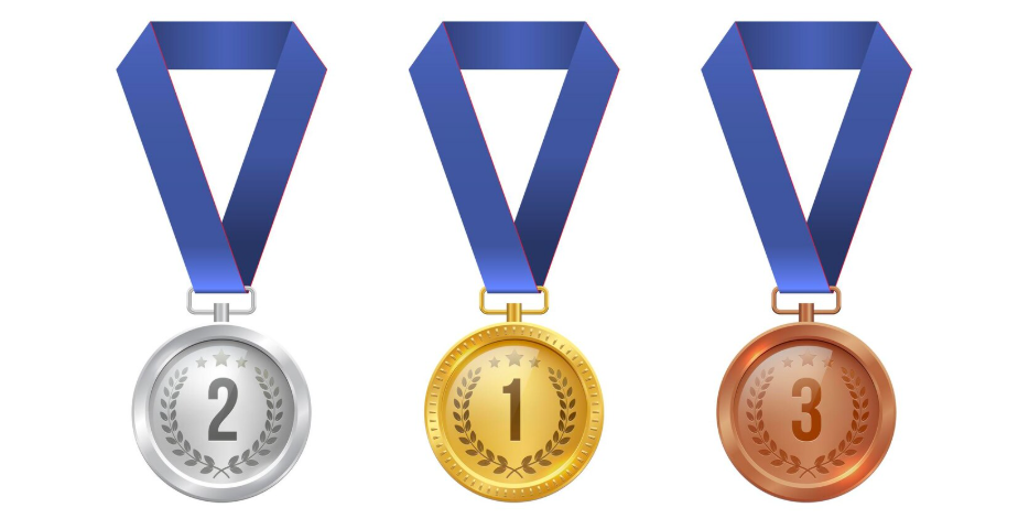 3 medals