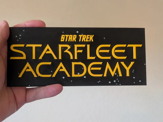 Star Trek Starfleet Academy Logo with Frame+Stand
