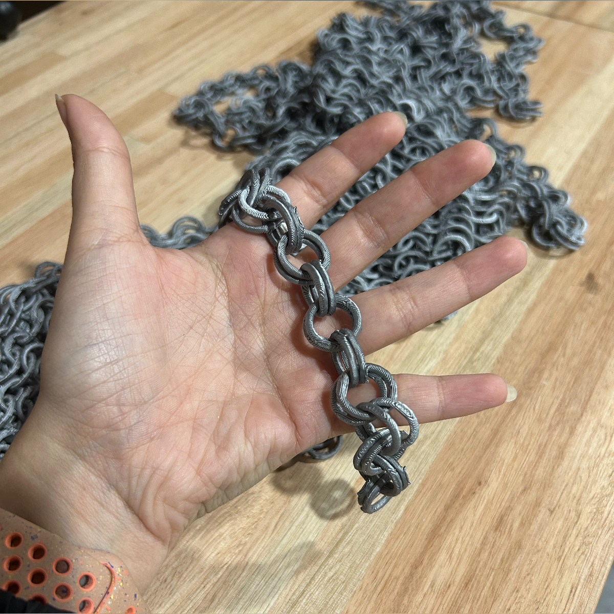 Chainmail Skirt Belt with Chains — thumbnail 4