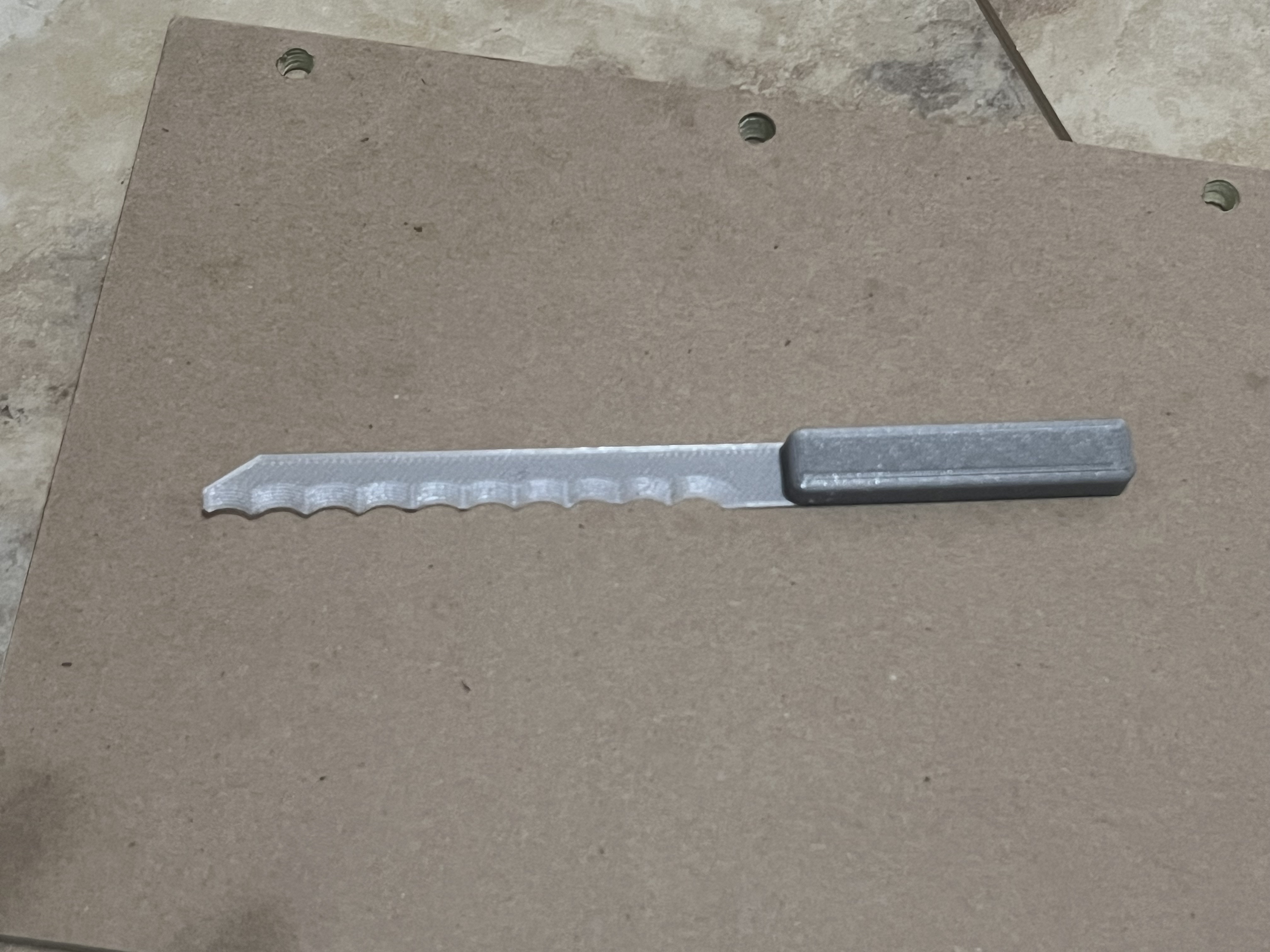 Serrated Knife for Trimming Expanding Foam