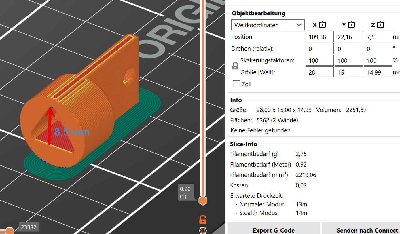 8 mm Triangular Waste Bin Key Dreikantschlüssel