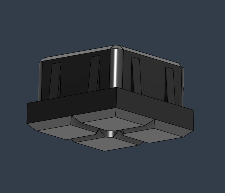 Parametrized Square Tube Plug