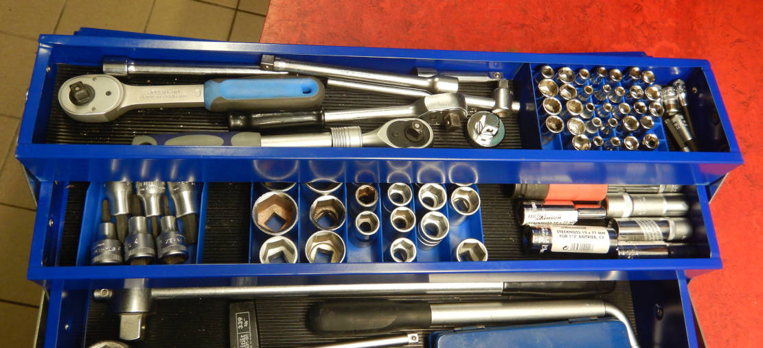 Stecknuss 1/4" Werkzeugkiste Sortiereinsatz; 1/4" socket insert for toolbox sorting tray — miniatura 2
