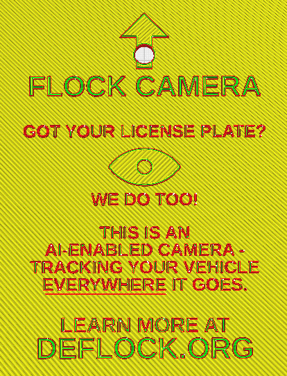Flock Camera Warning Sign — miniatura 4
