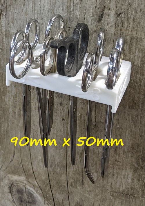 Six Small Scissors Forceps Holder Wall Mount — miniatura 5