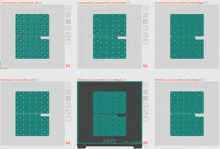 Genmitsu Cubiko CNC Spoilboard - Flat Head + Countersink | Multiple Variants