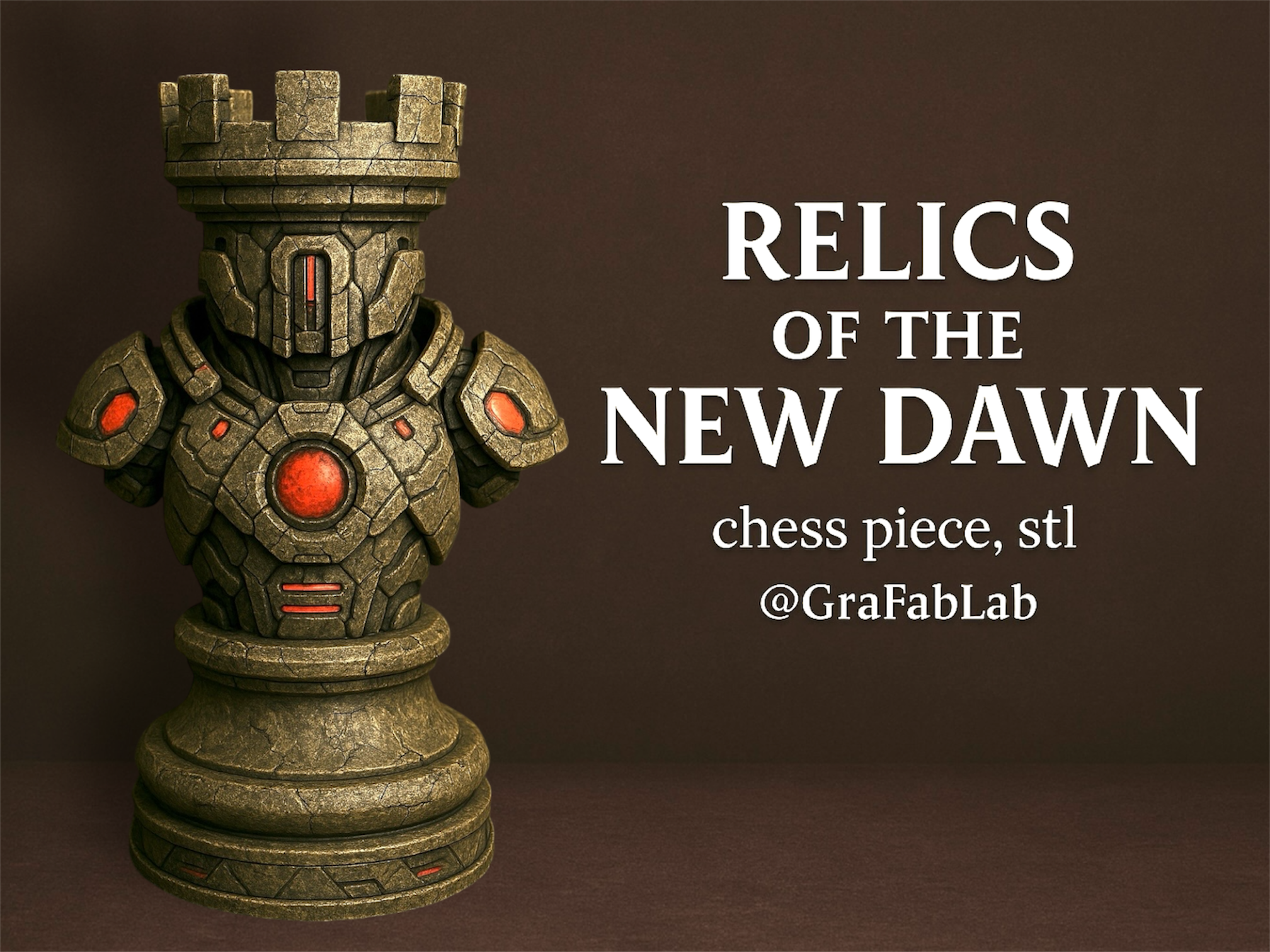 Relics of the New Dawn "Rook" - chess piece