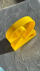 3D printed number “2” decoration