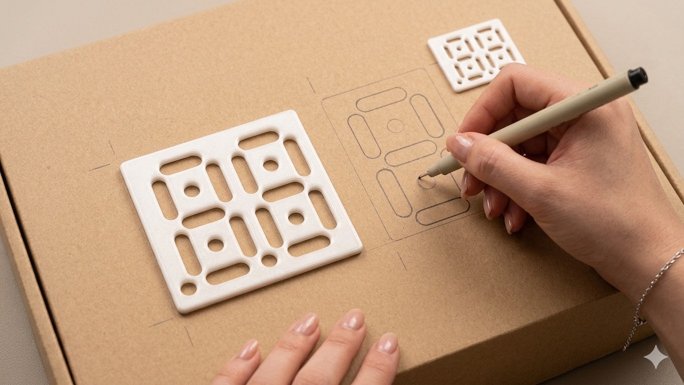 Parametric Number Stencil for Box Marking - 3 Sizes