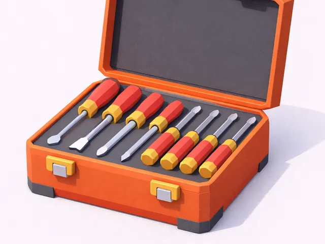 Low Poly Screwdriver Set