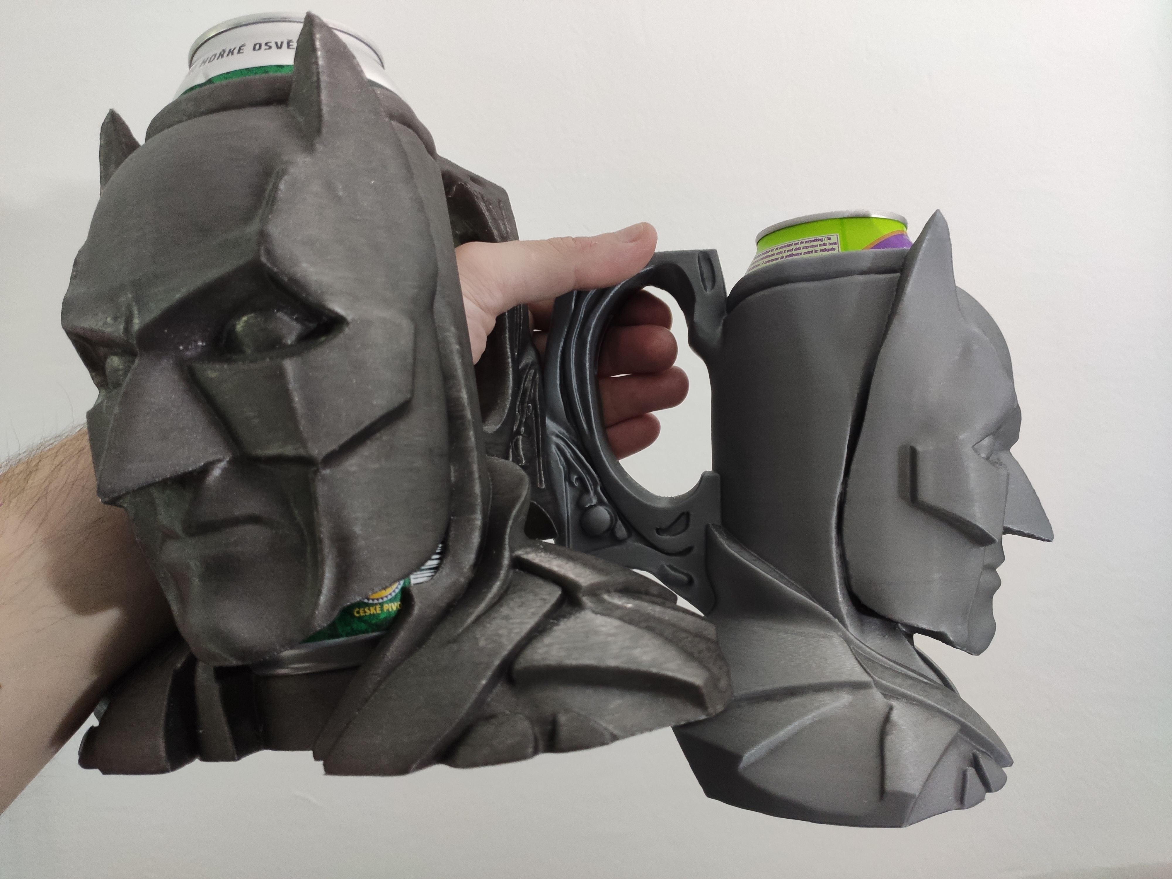 Dark Knight can holder (0.5L+12oz Cans) - Beer mug