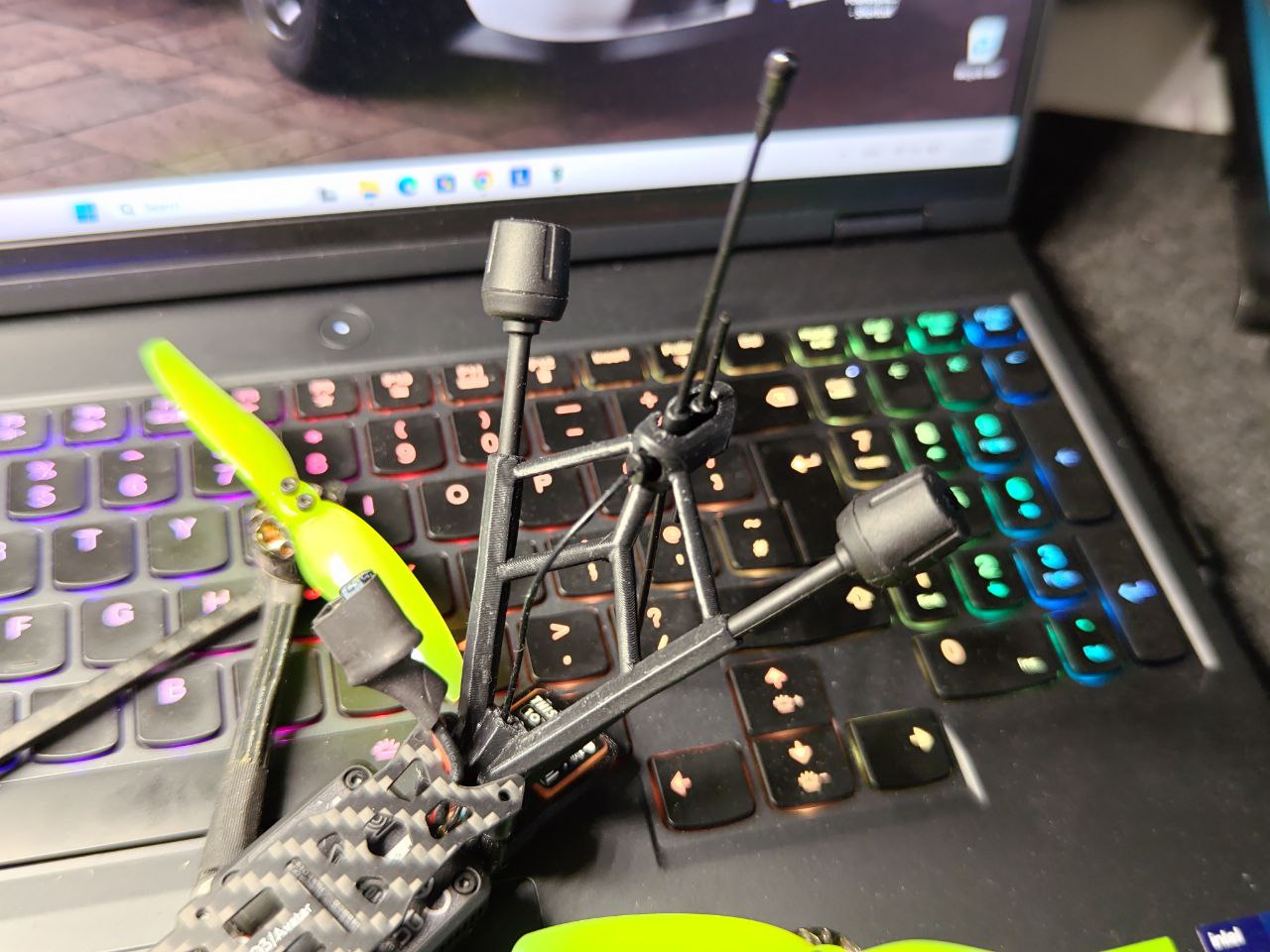 Flywoo Explorer O4 Pro ELRS Gemini Antenna mount