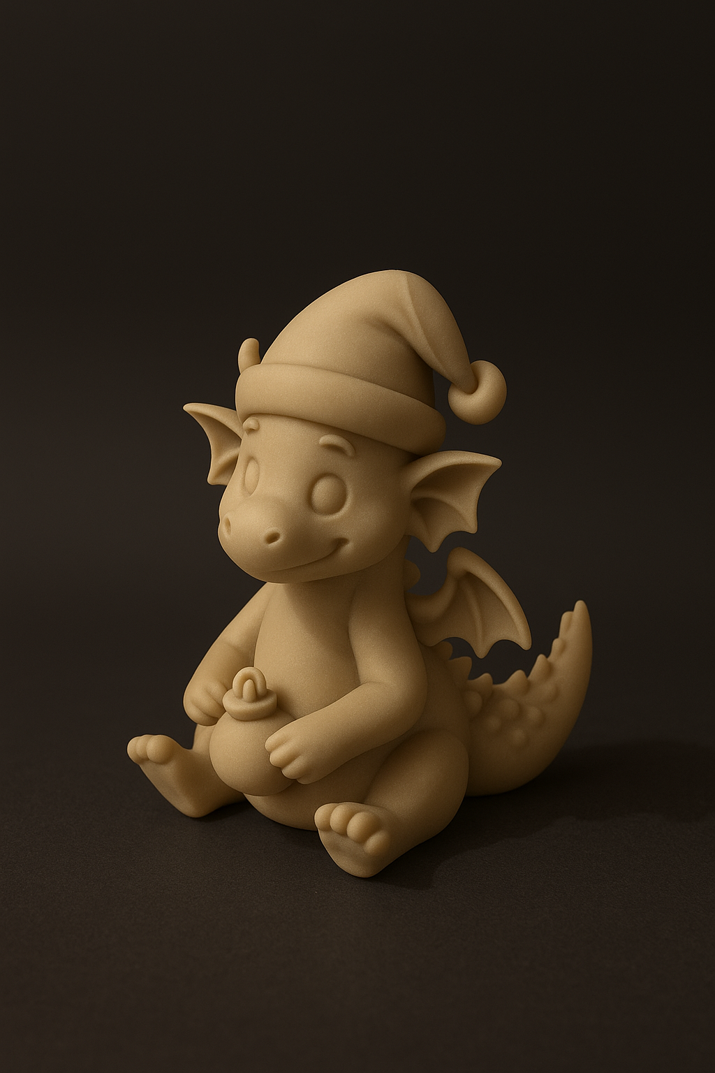 Christmas dragon with bauble bell
