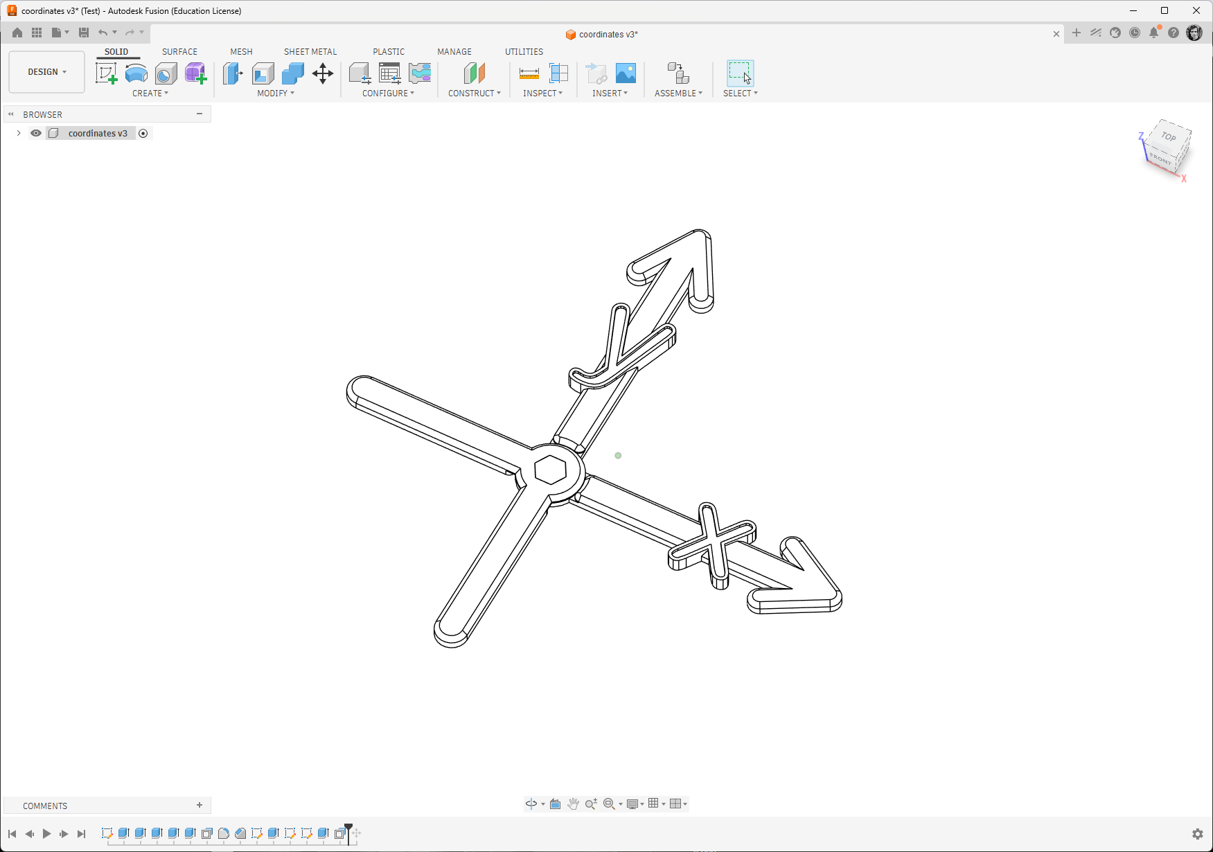 Miniatura 2 do modelo 3D Coordinate system