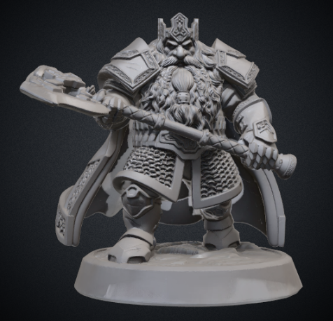 Dwarven King with Axe