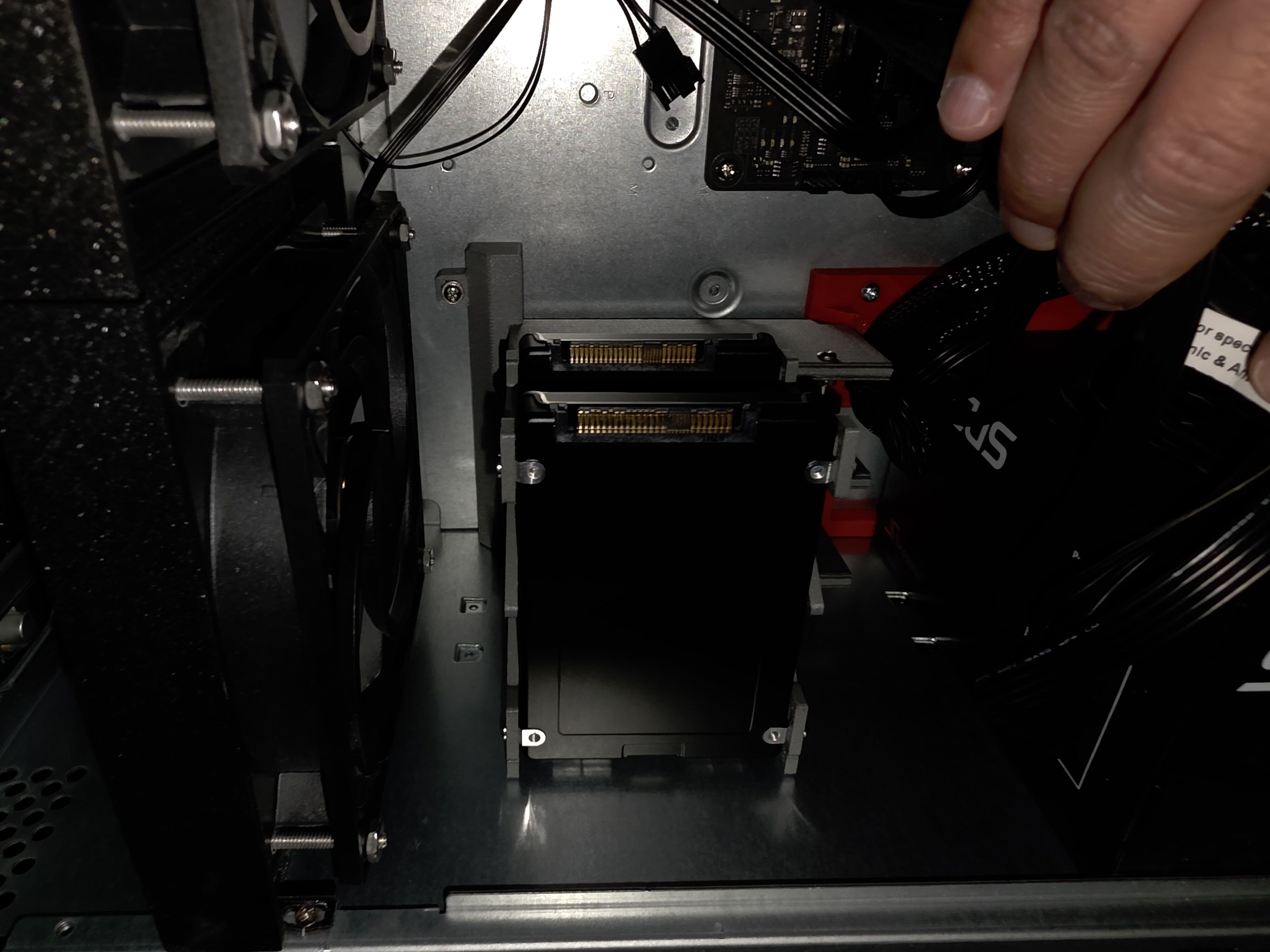 SC846 Dual U.2 NVMe Caddy — Two-Piece Skeletal Design